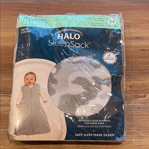 Halo SleepSack Micro-Fleece - White and Gray camouflage 0-6 months